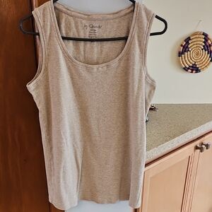 **Clearance** Chico's Heather Tan Cottin Tank